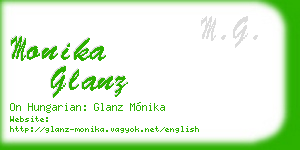 monika glanz business card
