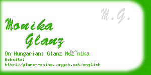 monika glanz business card